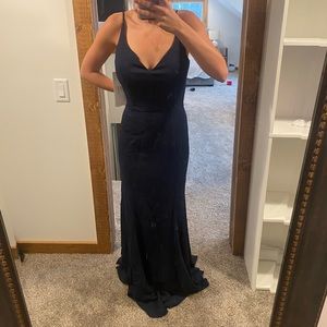 Haley Paige Navy bridesmaid dress, size 12, NWT never been worn. Originally $300